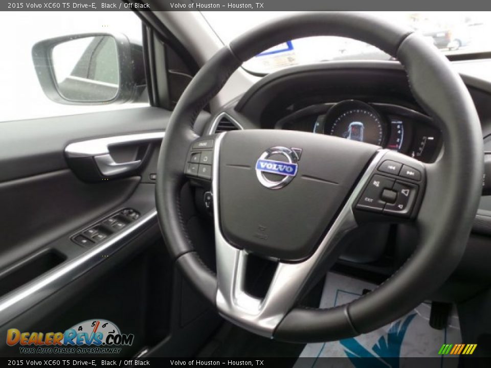 2015 Volvo XC60 T5 Drive-E Black / Off Black Photo #24
