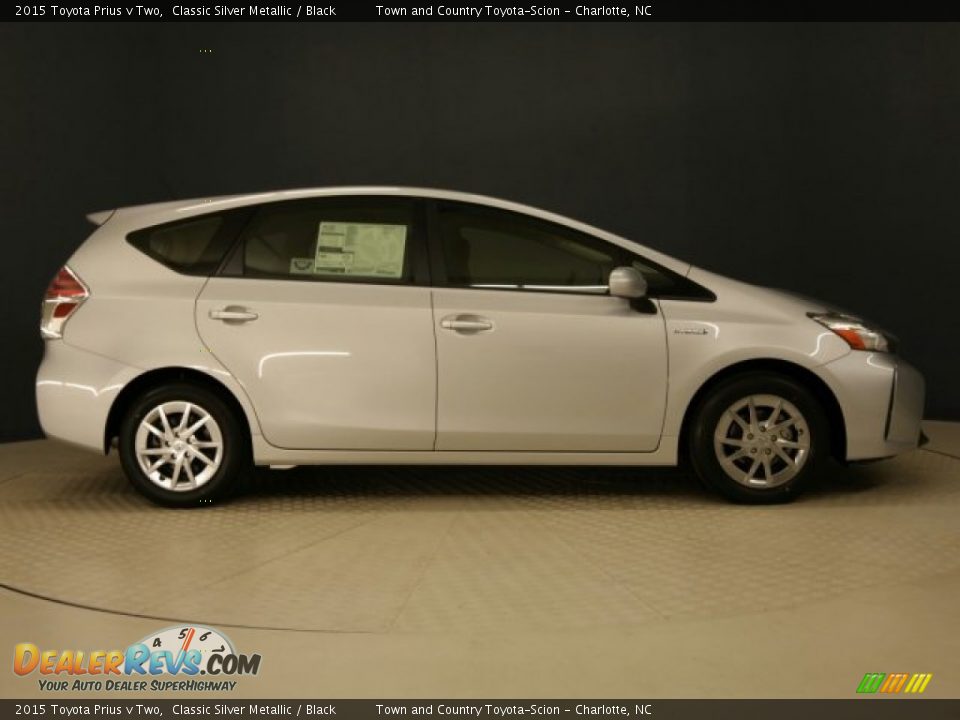 2015 Toyota Prius v Two Classic Silver Metallic / Black Photo #1