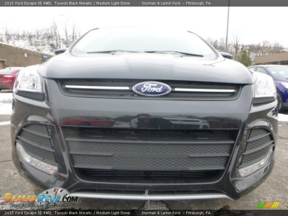 2015 Ford Escape SE 4WD Tuxedo Black Metallic / Medium Light Stone Photo #6