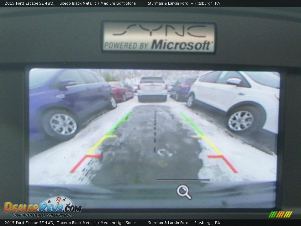 2015 Ford Escape SE 4WD Tuxedo Black Metallic / Medium Light Stone Photo #14