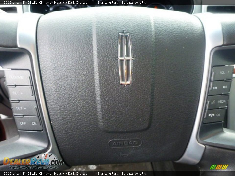 2012 Lincoln MKZ FWD Cinnamon Metallic / Dark Charcoal Photo #16