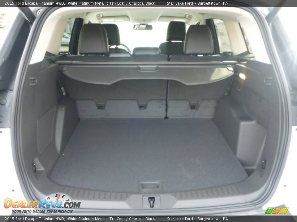 2015 Ford Escape Titanium 4WD White Platinum Metallic Tri-Coat / Charcoal Black Photo #6