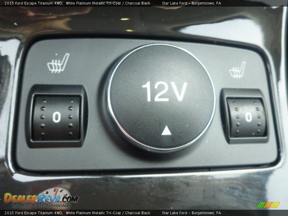 2015 Ford Escape Titanium 4WD White Platinum Metallic Tri-Coat / Charcoal Black Photo #16