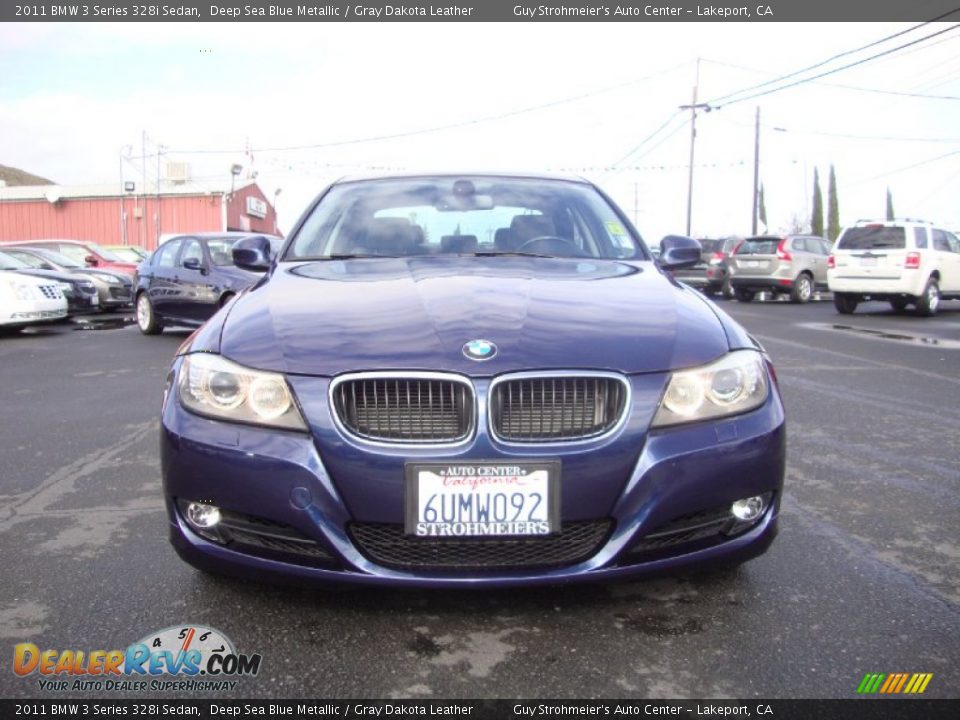 2011 BMW 3 Series 328i Sedan Deep Sea Blue Metallic / Gray Dakota Leather Photo #2