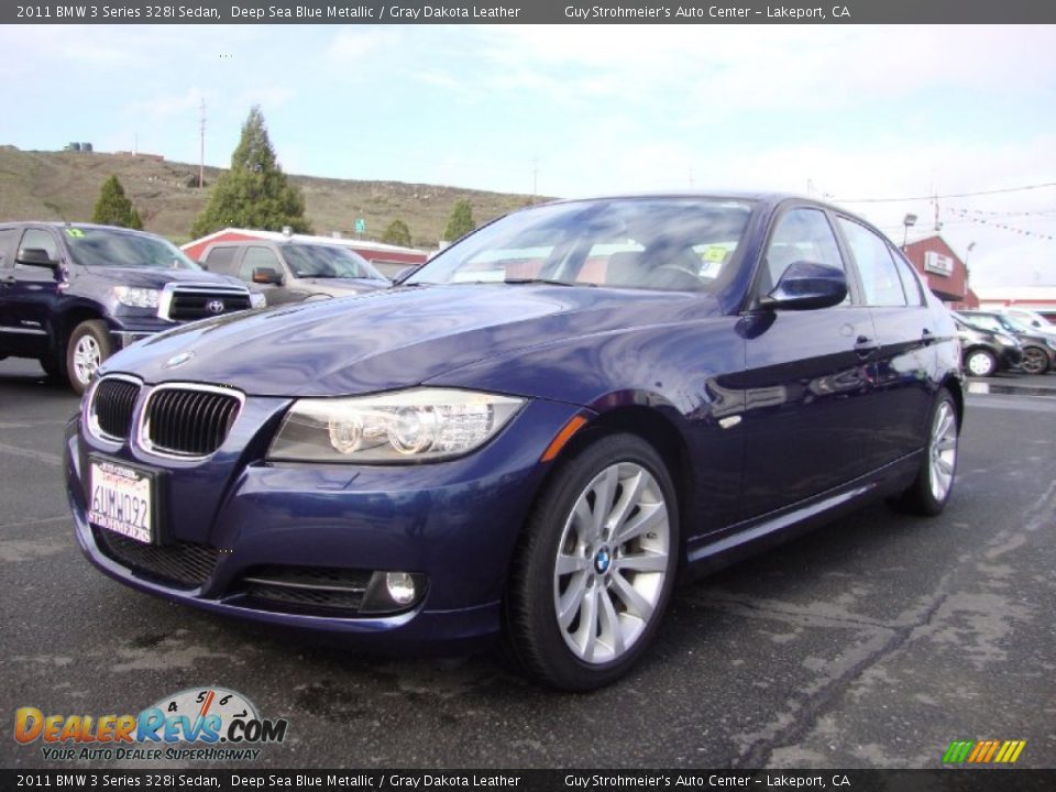 2011 BMW 3 Series 328i Sedan Deep Sea Blue Metallic / Gray Dakota Leather Photo #3
