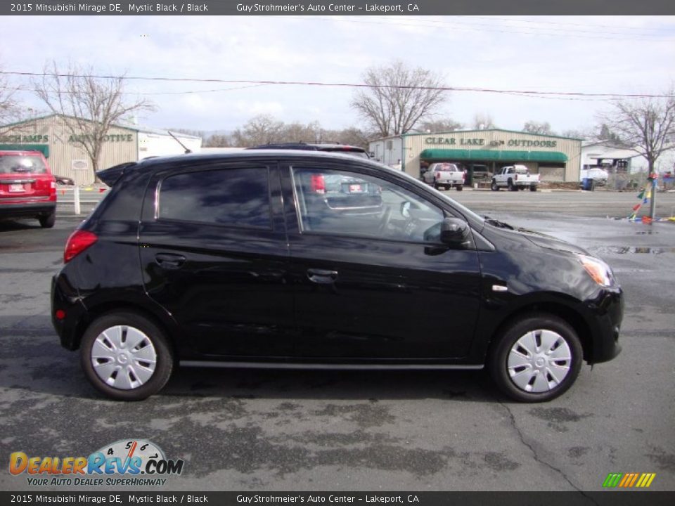 2015 Mitsubishi Mirage DE Mystic Black / Black Photo #8