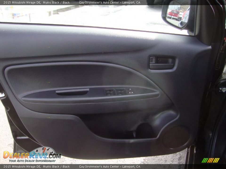 2015 Mitsubishi Mirage DE Mystic Black / Black Photo #9