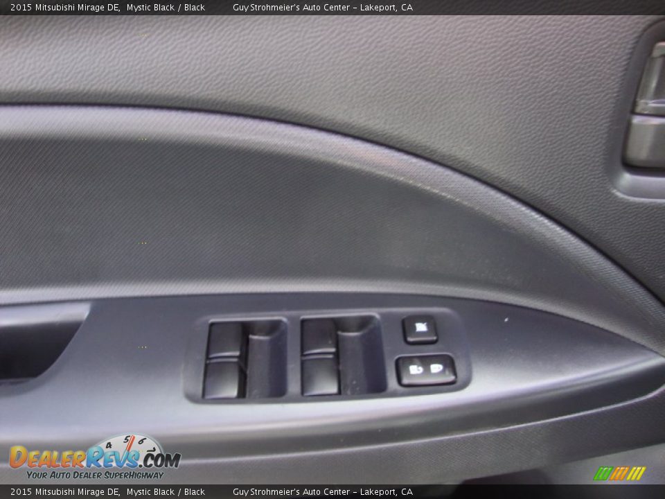 2015 Mitsubishi Mirage DE Mystic Black / Black Photo #10