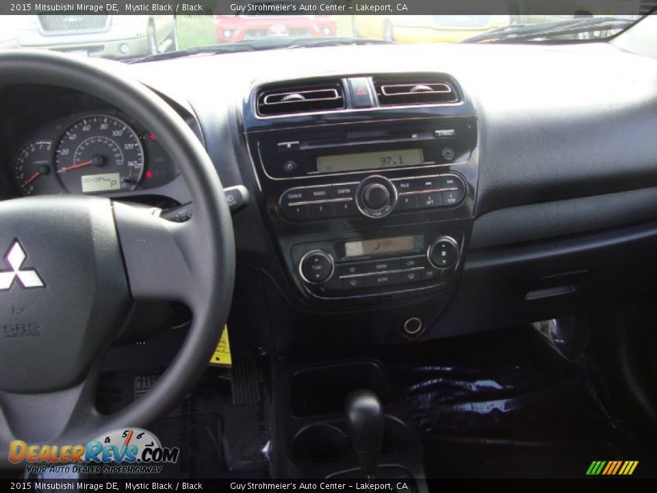 2015 Mitsubishi Mirage DE Mystic Black / Black Photo #14