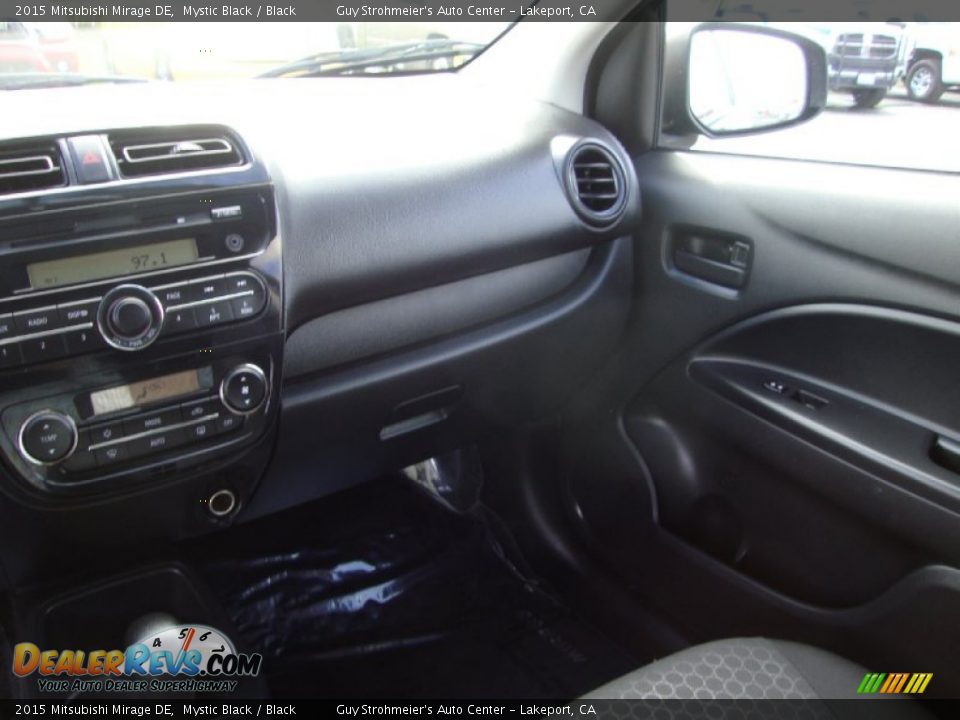2015 Mitsubishi Mirage DE Mystic Black / Black Photo #15