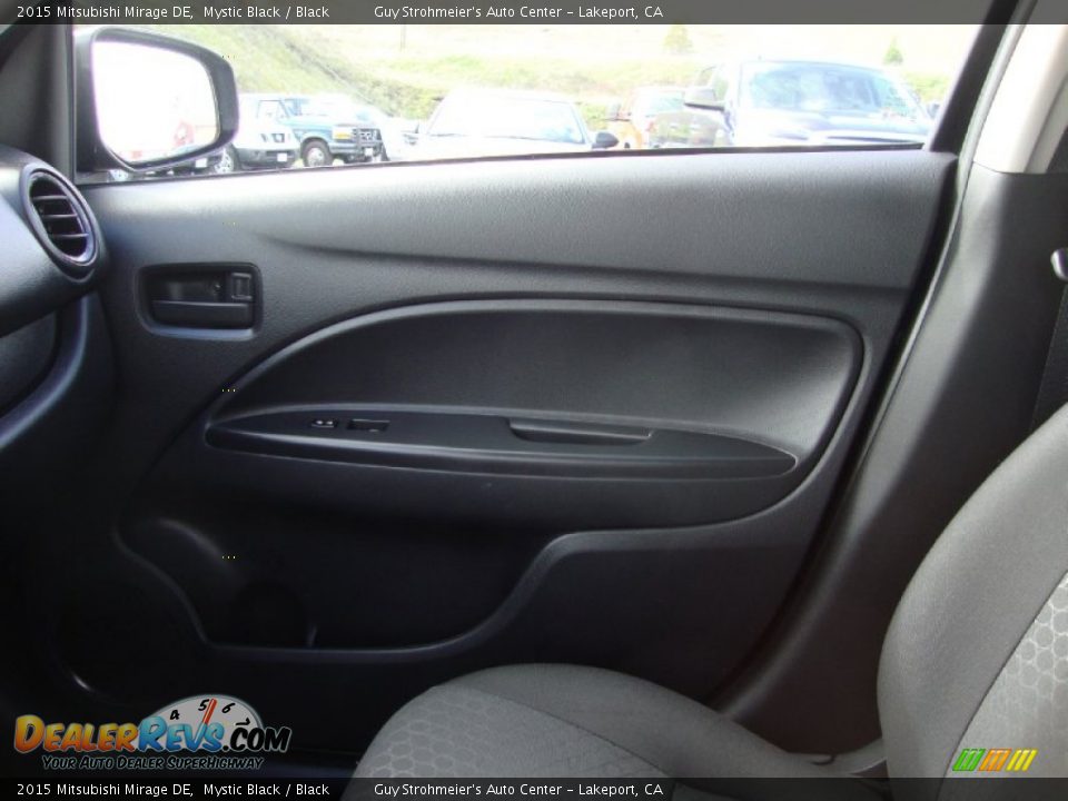 2015 Mitsubishi Mirage DE Mystic Black / Black Photo #16
