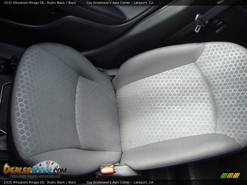 2015 Mitsubishi Mirage DE Mystic Black / Black Photo #17