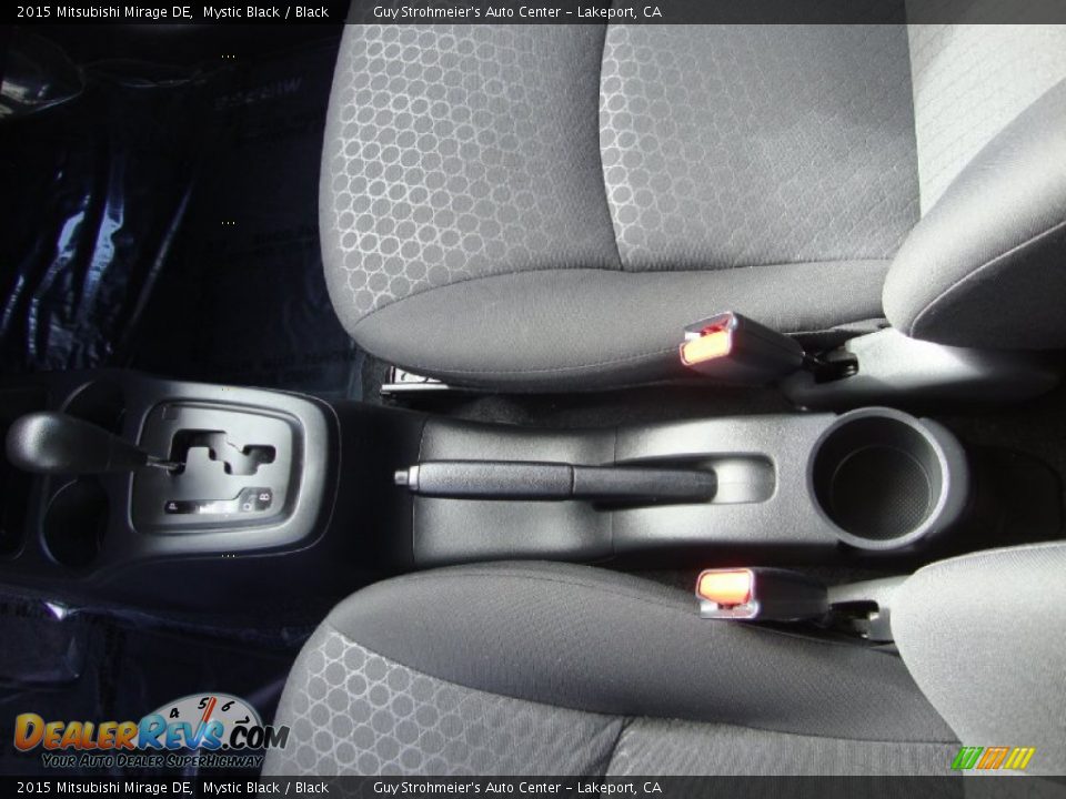 2015 Mitsubishi Mirage DE Mystic Black / Black Photo #18