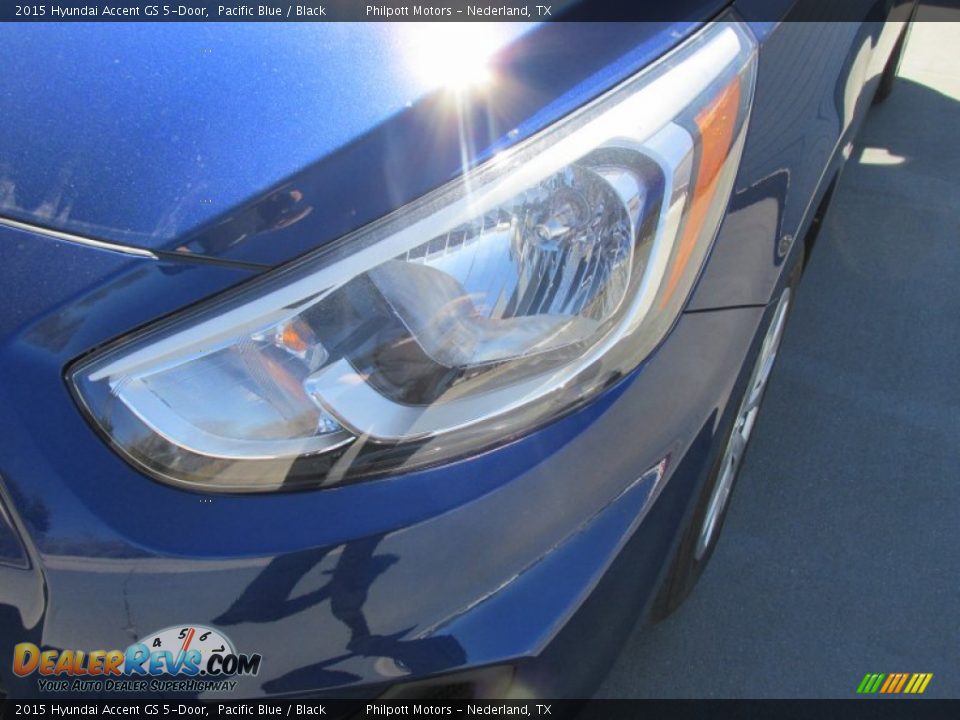 2015 Hyundai Accent GS 5-Door Pacific Blue / Black Photo #9