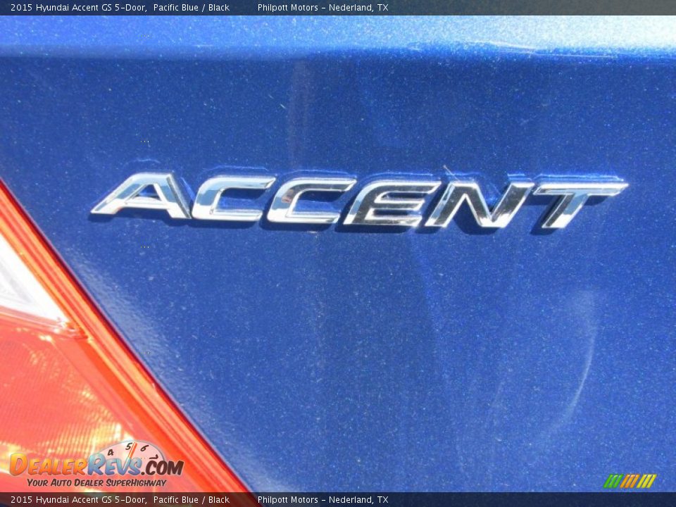 2015 Hyundai Accent GS 5-Door Pacific Blue / Black Photo #15