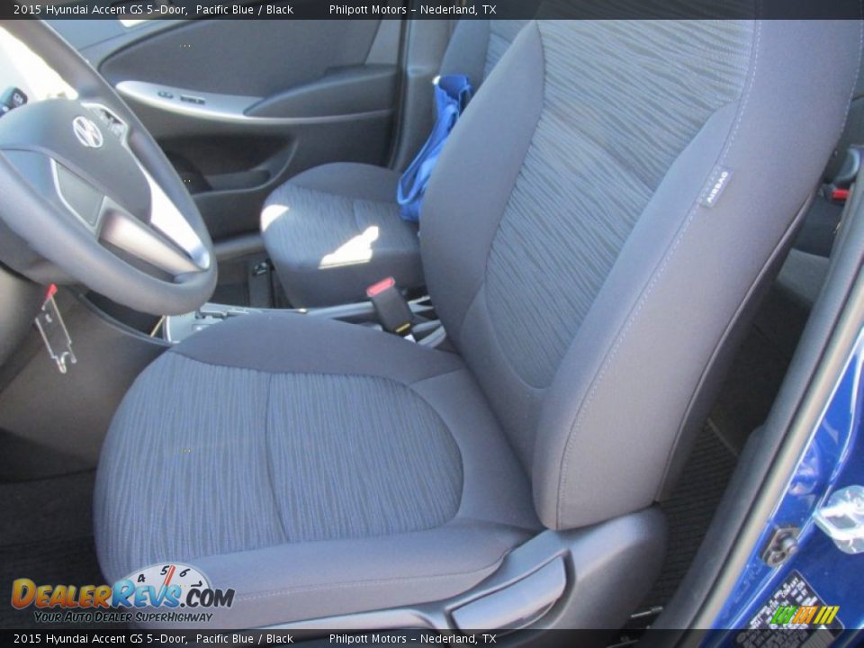 2015 Hyundai Accent GS 5-Door Pacific Blue / Black Photo #22
