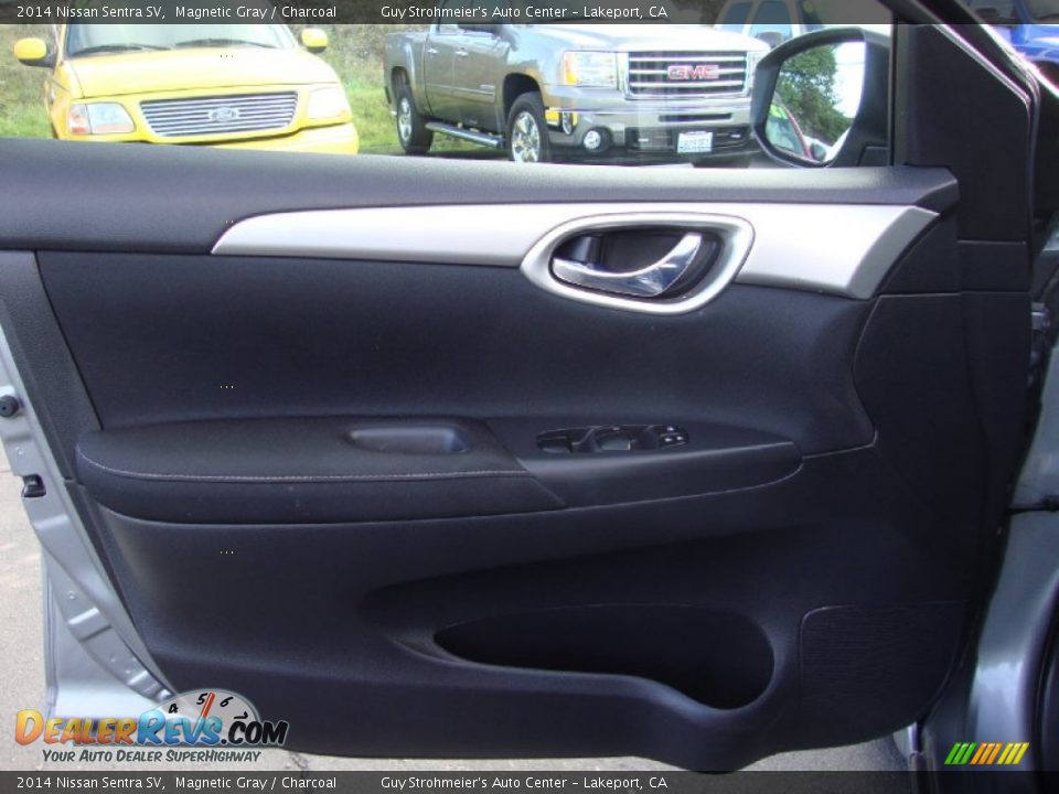 2014 Nissan Sentra SV Magnetic Gray / Charcoal Photo #9