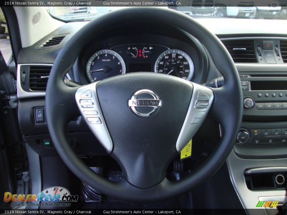 2014 Nissan Sentra SV Magnetic Gray / Charcoal Photo #13