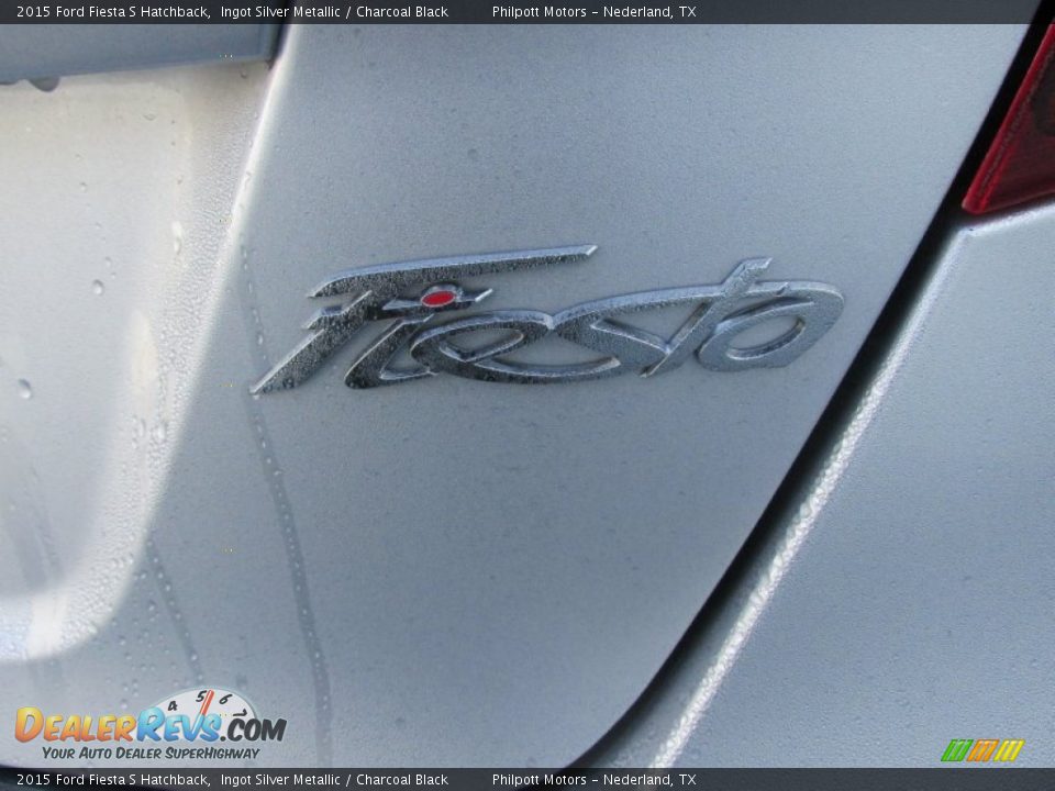 2015 Ford Fiesta S Hatchback Ingot Silver Metallic / Charcoal Black Photo #14