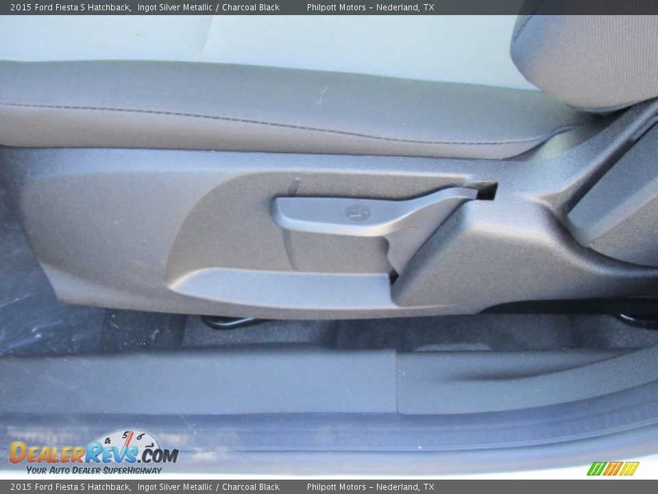 2015 Ford Fiesta S Hatchback Ingot Silver Metallic / Charcoal Black Photo #20
