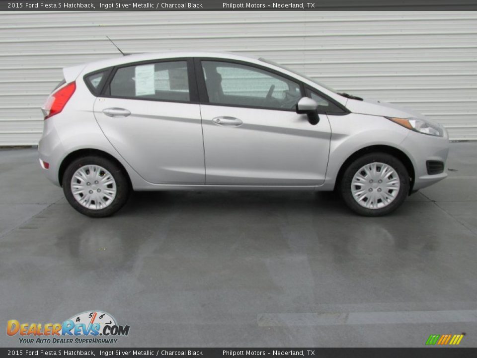 2015 Ford Fiesta S Hatchback Ingot Silver Metallic / Charcoal Black Photo #3