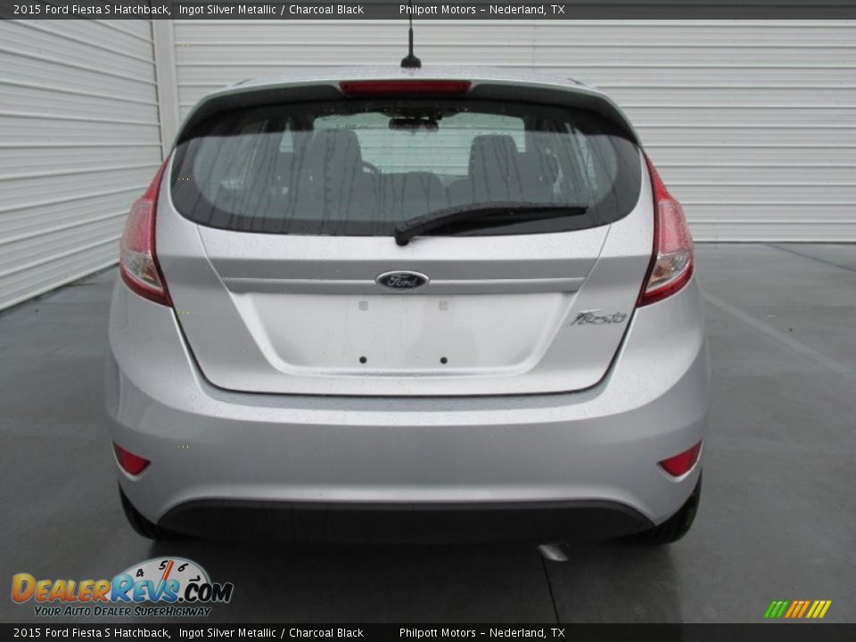 2015 Ford Fiesta S Hatchback Ingot Silver Metallic / Charcoal Black Photo #5
