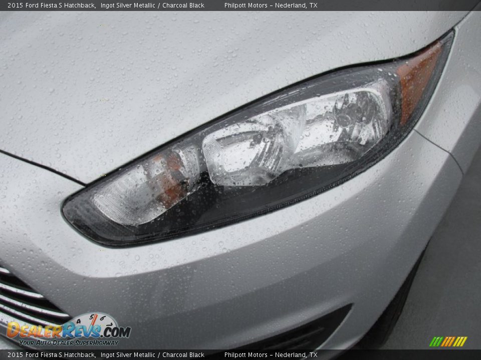 2015 Ford Fiesta S Hatchback Ingot Silver Metallic / Charcoal Black Photo #9