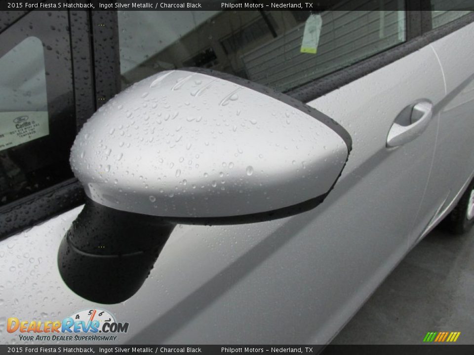 2015 Ford Fiesta S Hatchback Ingot Silver Metallic / Charcoal Black Photo #12