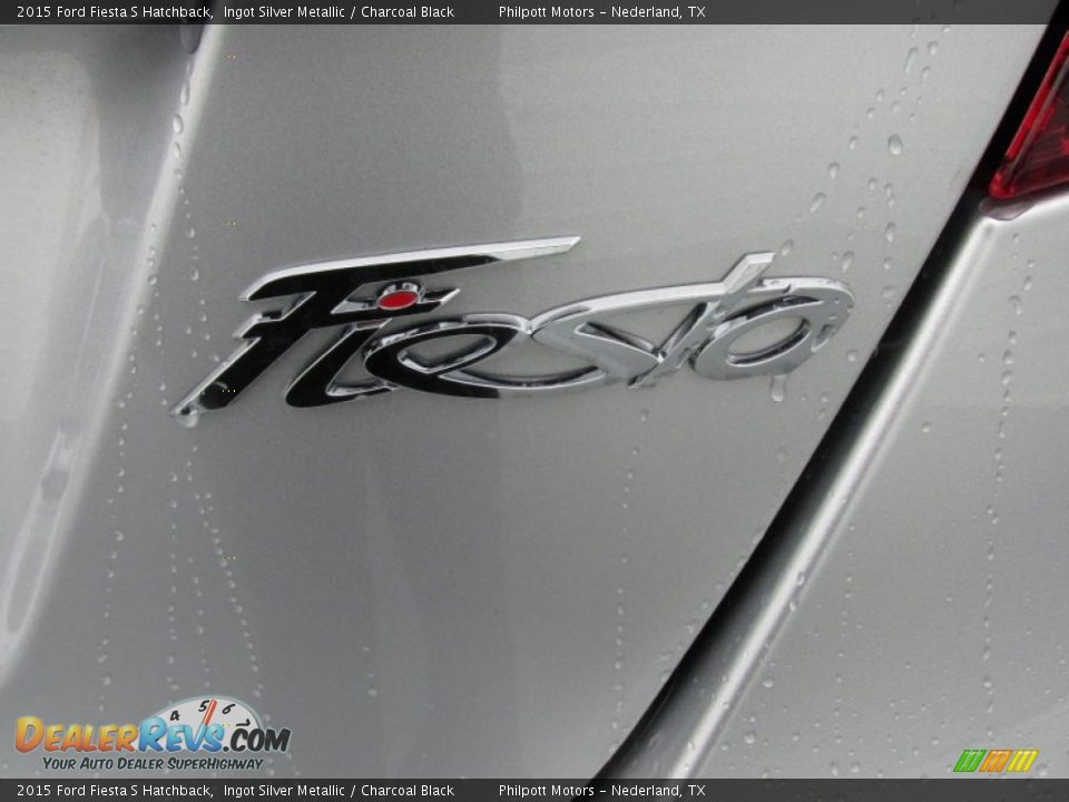 2015 Ford Fiesta S Hatchback Ingot Silver Metallic / Charcoal Black Photo #14