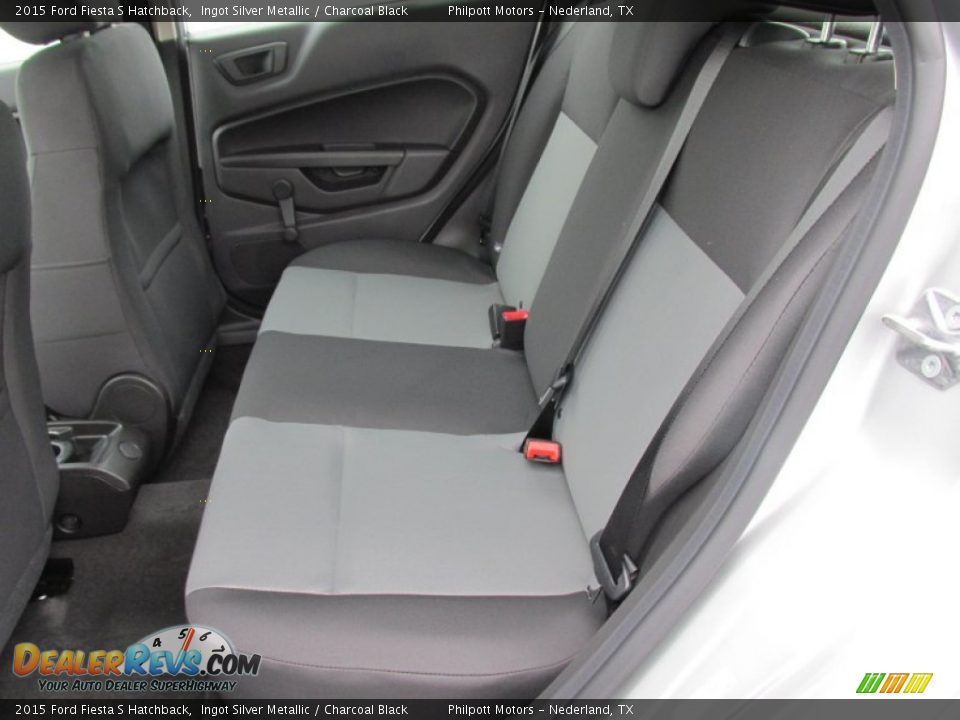 2015 Ford Fiesta S Hatchback Ingot Silver Metallic / Charcoal Black Photo #19