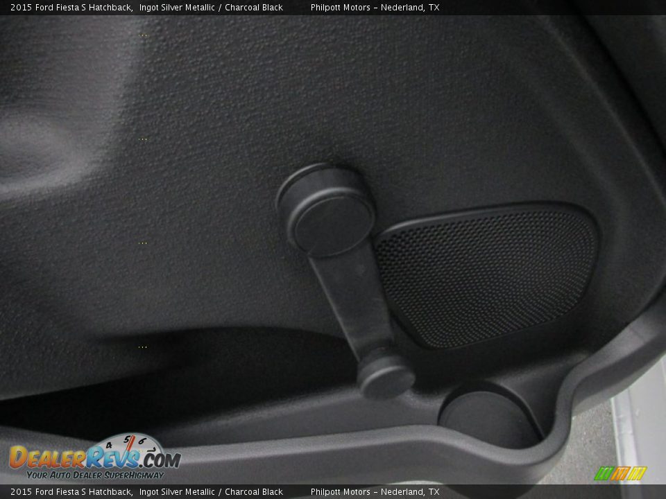 2015 Ford Fiesta S Hatchback Ingot Silver Metallic / Charcoal Black Photo #21