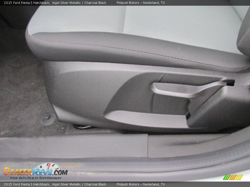 2015 Ford Fiesta S Hatchback Ingot Silver Metallic / Charcoal Black Photo #23