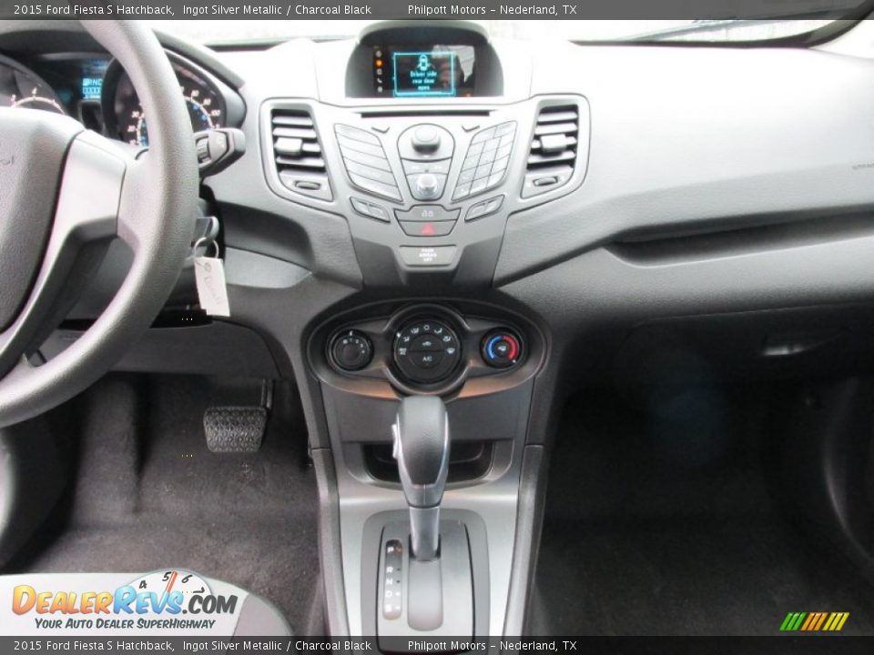 2015 Ford Fiesta S Hatchback Ingot Silver Metallic / Charcoal Black Photo #25