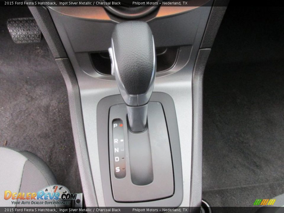 2015 Ford Fiesta S Hatchback Ingot Silver Metallic / Charcoal Black Photo #29