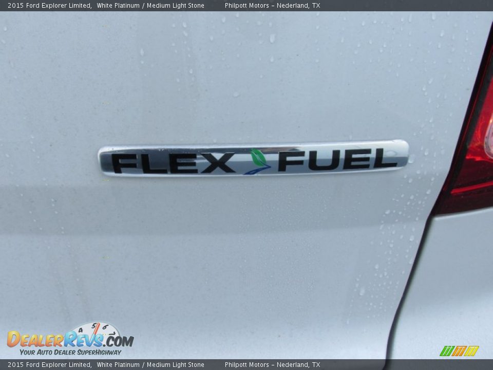 2015 Ford Explorer Limited White Platinum / Medium Light Stone Photo #15