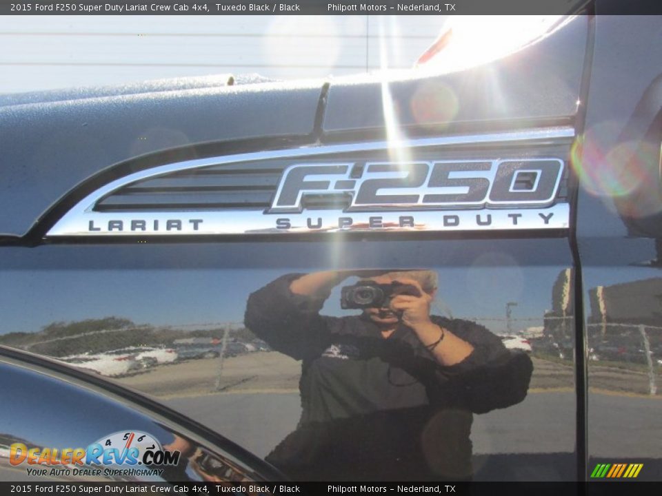 2015 Ford F250 Super Duty Lariat Crew Cab 4x4 Tuxedo Black / Black Photo #14