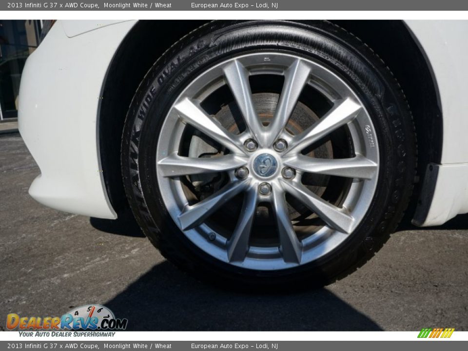 2013 Infiniti G 37 x AWD Coupe Moonlight White / Wheat Photo #18