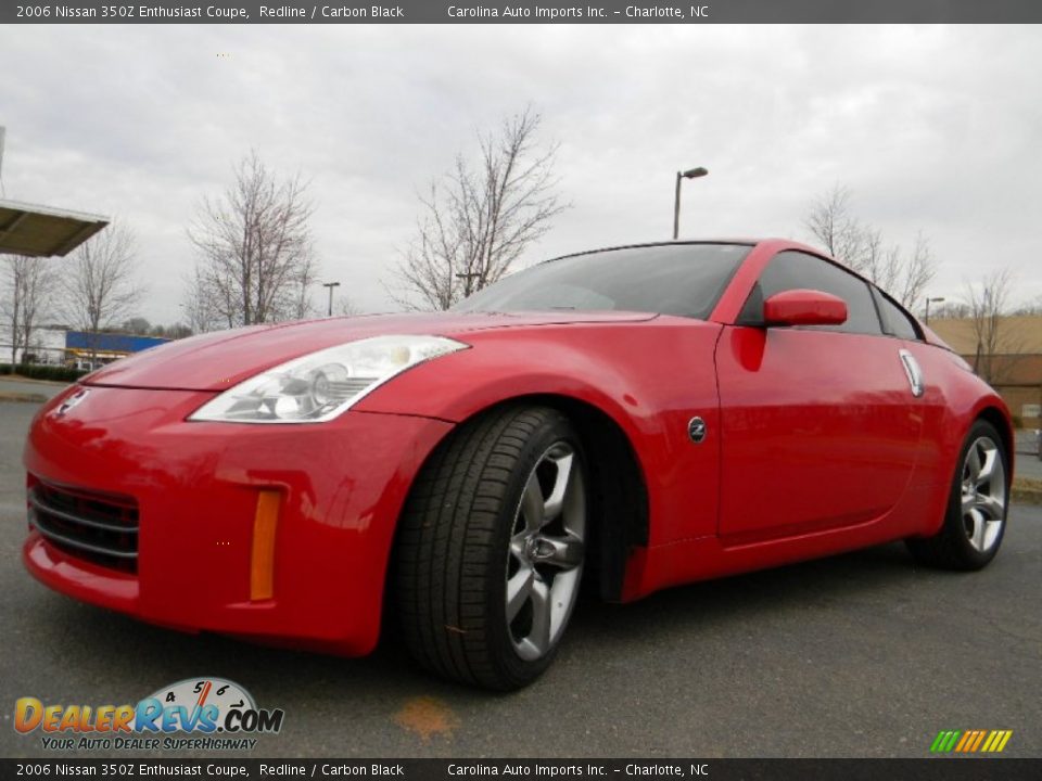 2006 Nissan 350Z Enthusiast Coupe Redline / Carbon Black Photo #6