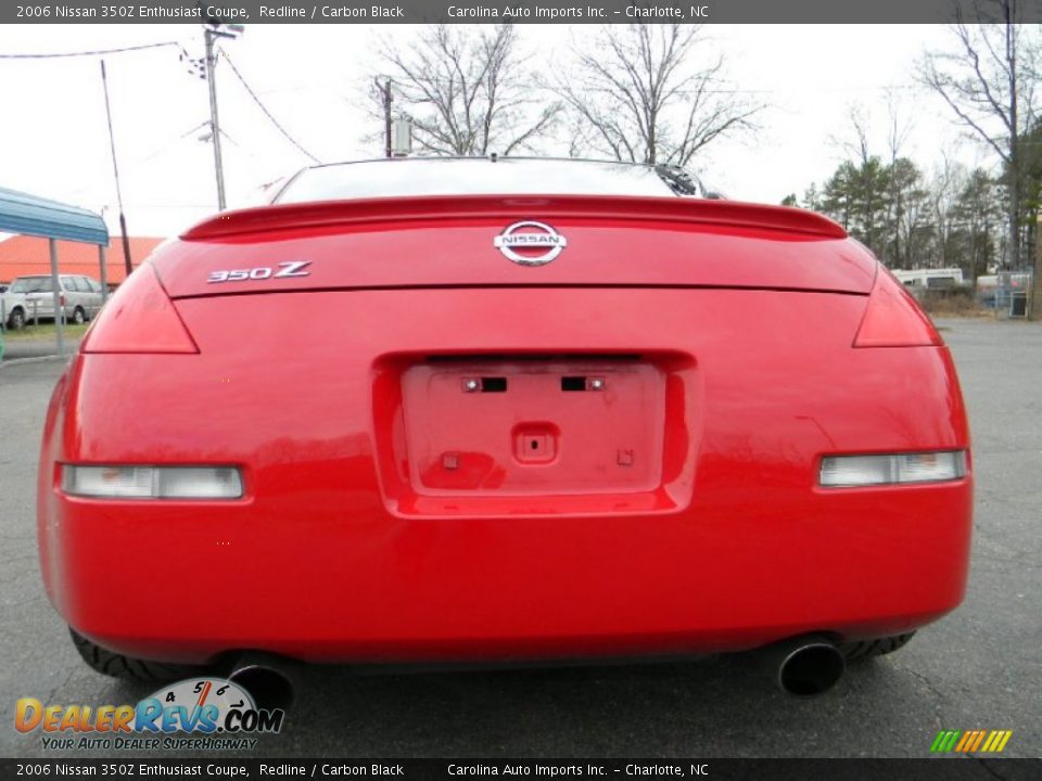 2006 Nissan 350Z Enthusiast Coupe Redline / Carbon Black Photo #9