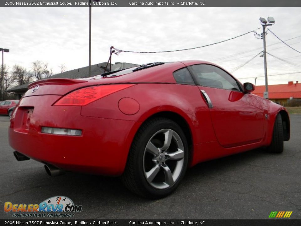 2006 Nissan 350Z Enthusiast Coupe Redline / Carbon Black Photo #10