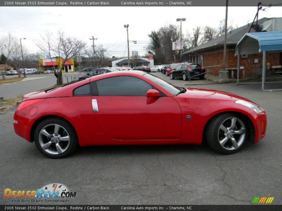 2006 Nissan 350Z Enthusiast Coupe Redline / Carbon Black Photo #11