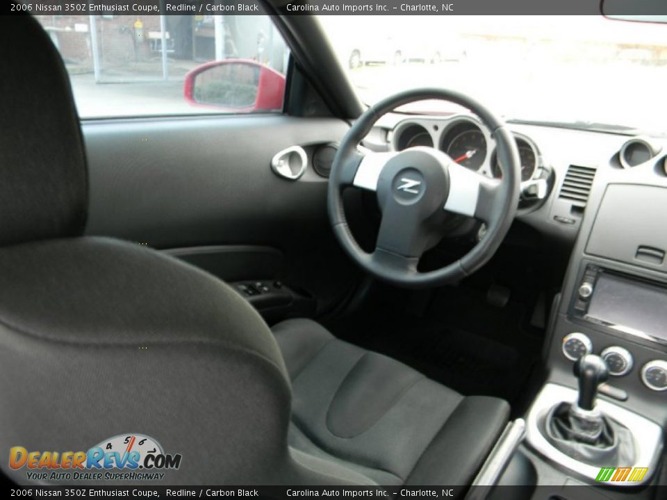 2006 Nissan 350Z Enthusiast Coupe Redline / Carbon Black Photo #12
