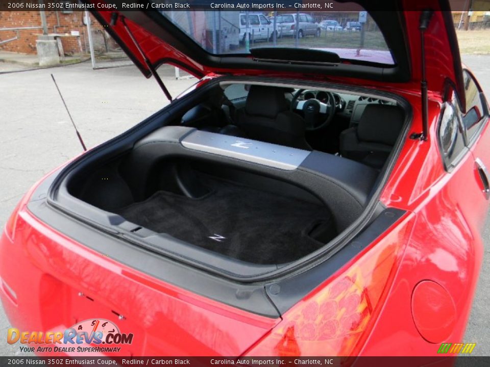 2006 Nissan 350Z Enthusiast Coupe Redline / Carbon Black Photo #17