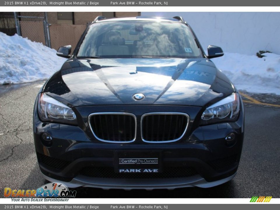 2015 BMW X1 xDrive28i Midnight Blue Metallic / Beige Photo #7