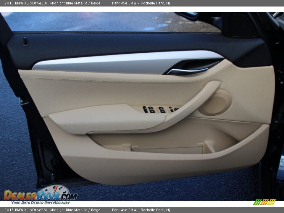 2015 BMW X1 xDrive28i Midnight Blue Metallic / Beige Photo #8