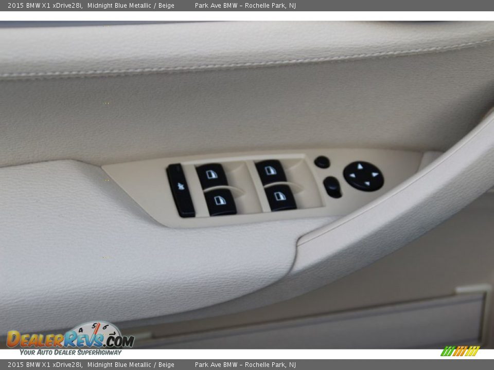2015 BMW X1 xDrive28i Midnight Blue Metallic / Beige Photo #9