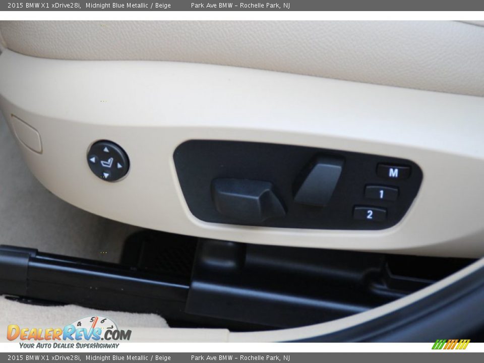 2015 BMW X1 xDrive28i Midnight Blue Metallic / Beige Photo #12