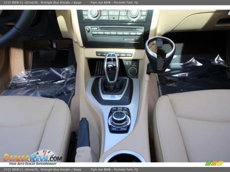 2015 BMW X1 xDrive28i Midnight Blue Metallic / Beige Photo #17