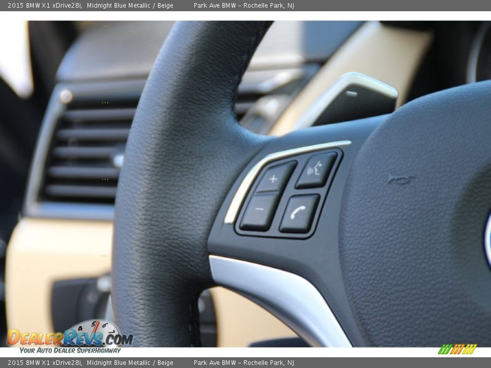 2015 BMW X1 xDrive28i Midnight Blue Metallic / Beige Photo #19