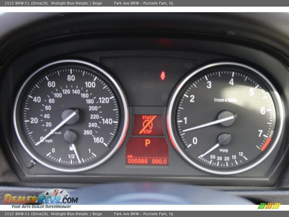 2015 BMW X1 xDrive28i Midnight Blue Metallic / Beige Photo #21